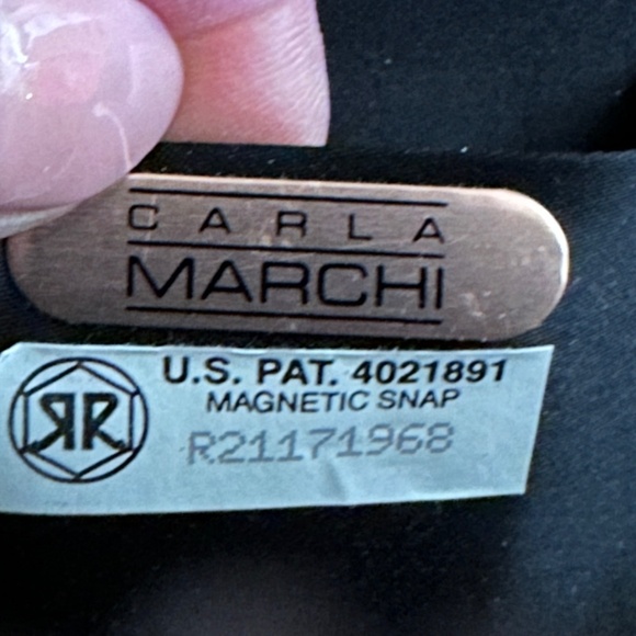 Carla Marchi Black Evening Bag Shoulder Bag - Picture 3 of 11